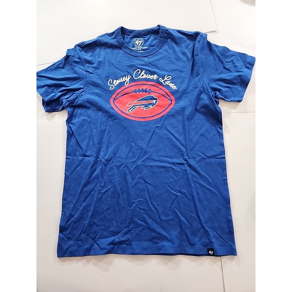 New '47 Buffalo Bills Stoney Clover Lane T Shirt Sz Medium Blue